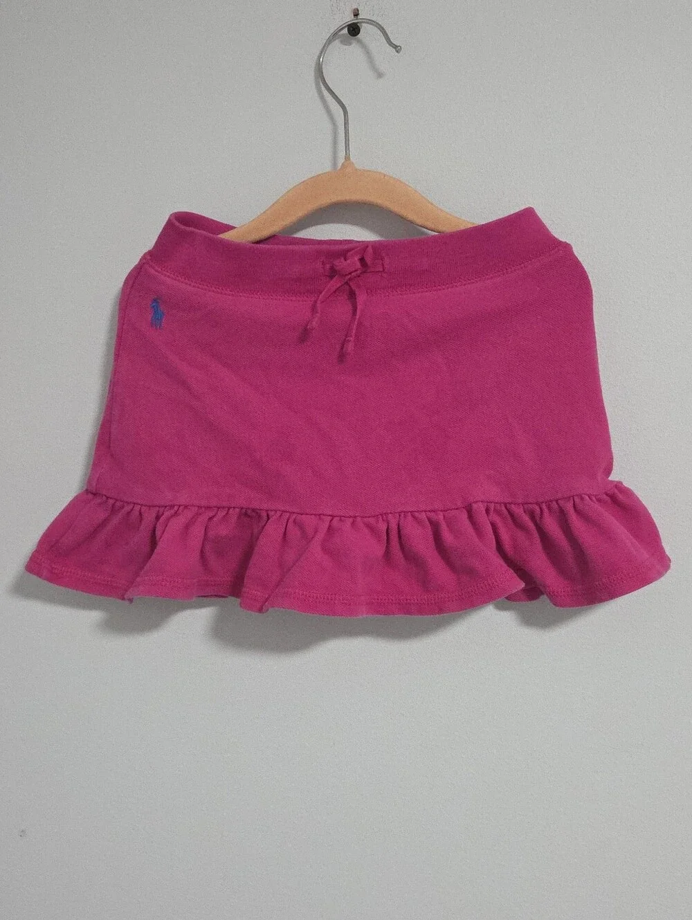 Ralph Lauren Pink Ruffle Hem Cotton Skirt